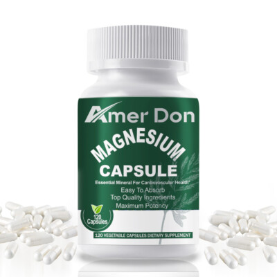 Amer Don High Absorption Magnesium Glycinate, 500 mg, 120 VegCaps US STOCK
