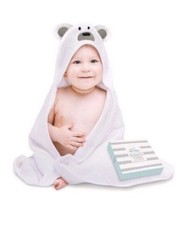 Deluxe Bamboo Hooded Bear Towel  Ultra-Soft  Antibacterial, Hypoallergenic ...