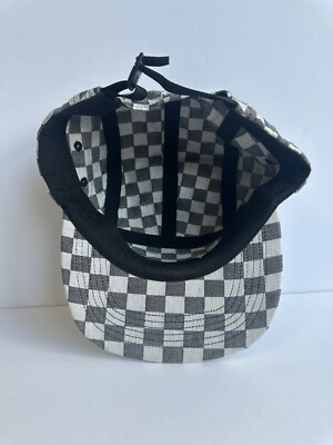 Supreme Box Logo Black White Checkered Woven Camp Cap SS18 NYC