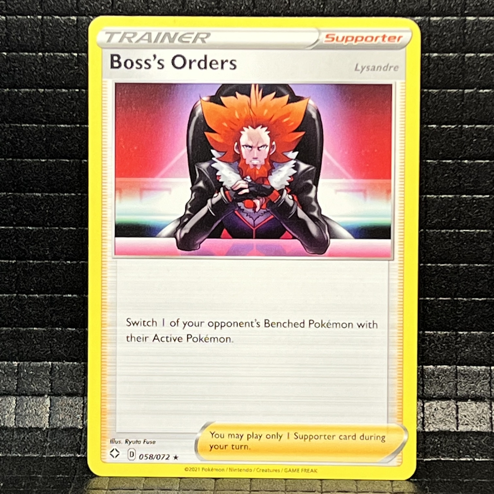 Boss's Orders #58/72 Shining Fates Rare Pokemon Card