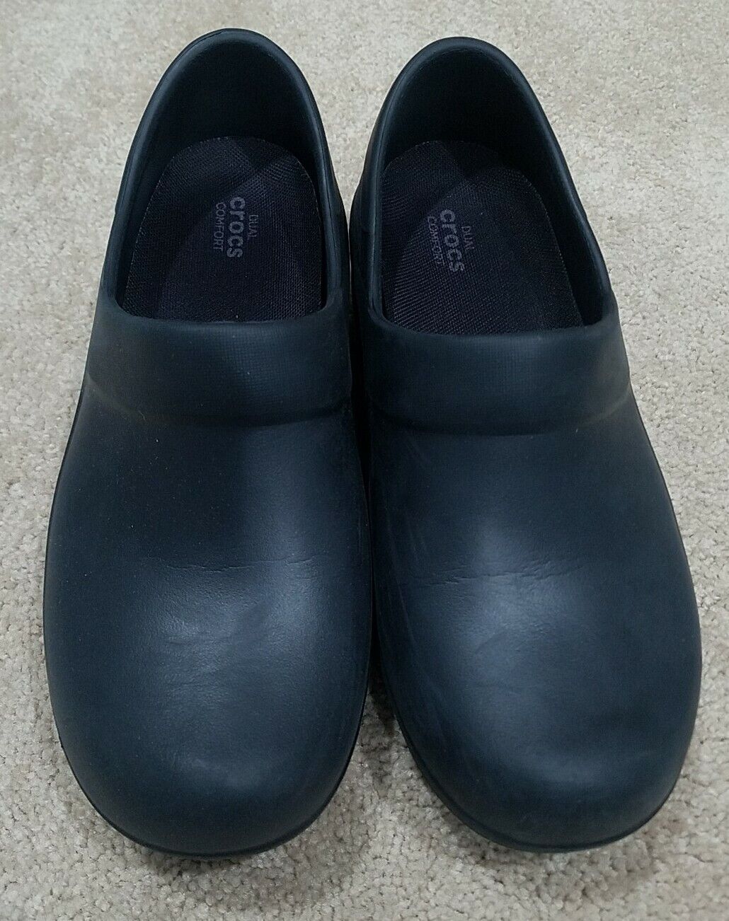 CROCS FELICITY CLOG NURSE NURSING SHOES BLACK SLIP ON… - Gem