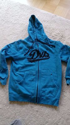  DVS Petrol-blaue Herren  Kapuzen Sweat -Jacke Gr.S mit Logo