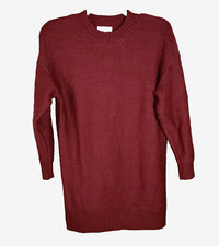 Asos 2 Burgundy Maroon Dress Sweater Grunge Punk Witchy Earthy Cozy Edgy Boho
