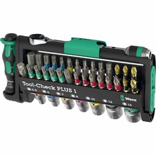 Wera Tool-Check 39 Piece 1/4''D Ratchet Bit Screwdriver Sockets Bits Set PLUS 1