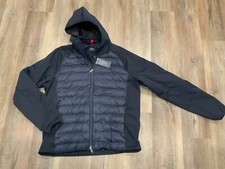 Polo Ralph Lauren Quilted Water Repellent Hybrid Hooded Jacket Blue Mens Sz XL
