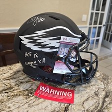 Brian Dawkins Signed F/S  Eclipse Authentic Silver Ink Eagles HOF weapon X JSA 