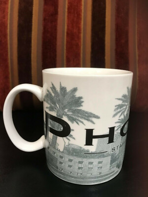 Starbucks Phoenix Barista Skyline Series Valley of the Sun 2002 Coffee Tea Mug