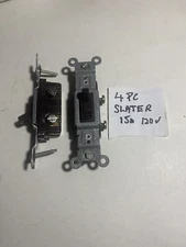 4 Pc Slater Toggle Single Pole 15 Amp Switch  Nos