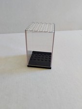 New Clear Black Base Display Case Box Non Lego Brand Minifigures Stackable 5pcs