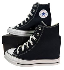 Converse Chuck Taylor All Star Wedge Platform Shoes A11909C BLACK Women's 7.5