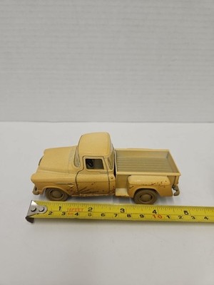 New 5'' Kinsmart 1955 Chevy Stepside Pickup Truck Muddy Diecast Model 1:32 CREAM