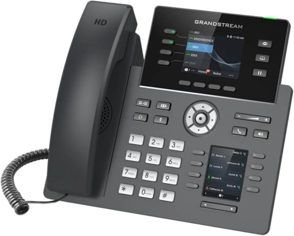 Grandstream GRP2614 IP Phone | 4 Lines, 6 SIP Accounts | 2.8-Inch Color Black - Image 3 of 4