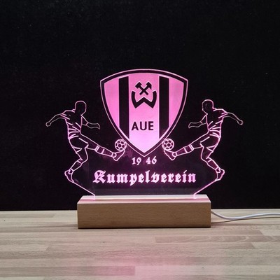 Nachtlicht '' Wismut Aue '' - LED Lampe Schreibtischlampe - FC Erzgebirge