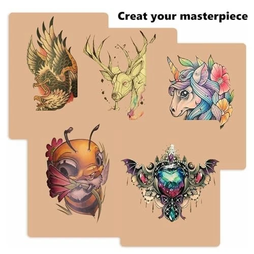 10Pcs Double-Sided Tattoo Practice Skin, 3MM Fake Skin for Tattoo Artists - product detail image 6