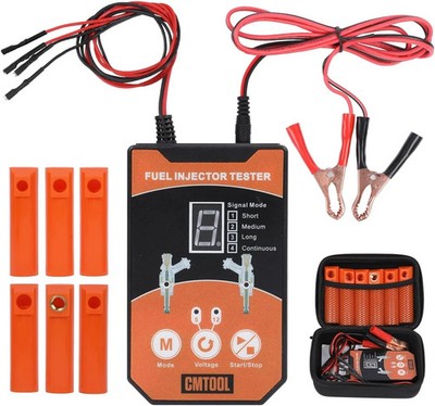 CMTOOL Fuel Injector Tester and Cleaner Tool Kit, Upgraded 6 Cleaning Adapters &