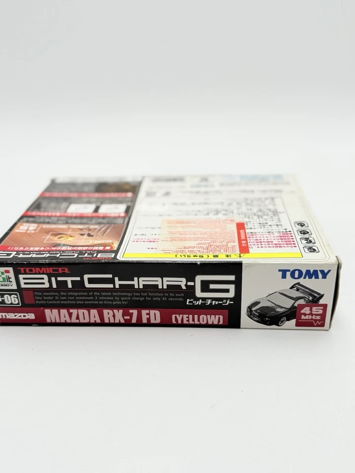 TOMY TOMICA BIT HOBBY-BIT CHAR-G MICRO SIZE FULL FUNCTION RC MAZDA RX-7FD YELLOW - Image 4 of 4