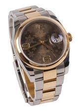 Rolex Datejust Ref. 116203 Bronze Floral Dial FullSet 2020 Stahl / Gold