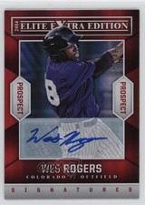 2014 Panini Elite Extra Edition Prospects Auto 152/499 Wes Rogers #86 Auto 2d9