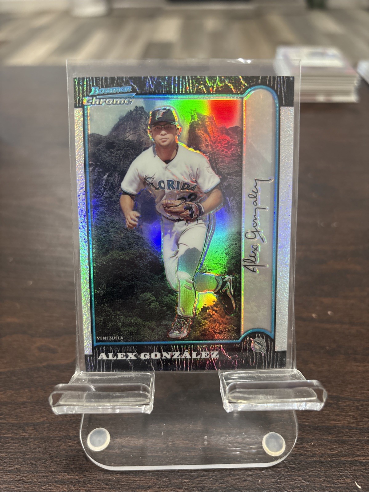 1999 Bowman Chrome - Alex Gonzalez #201 International Refractor /100