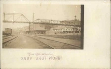 Willimantic Connecticut CT Train Station Depot c1910 Real Photo Vintage Postcard
