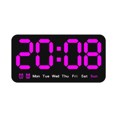 Digitale Wanduhr für Wohnzimmer Schlafzimmer Büro großes Display 3 Helligkeit