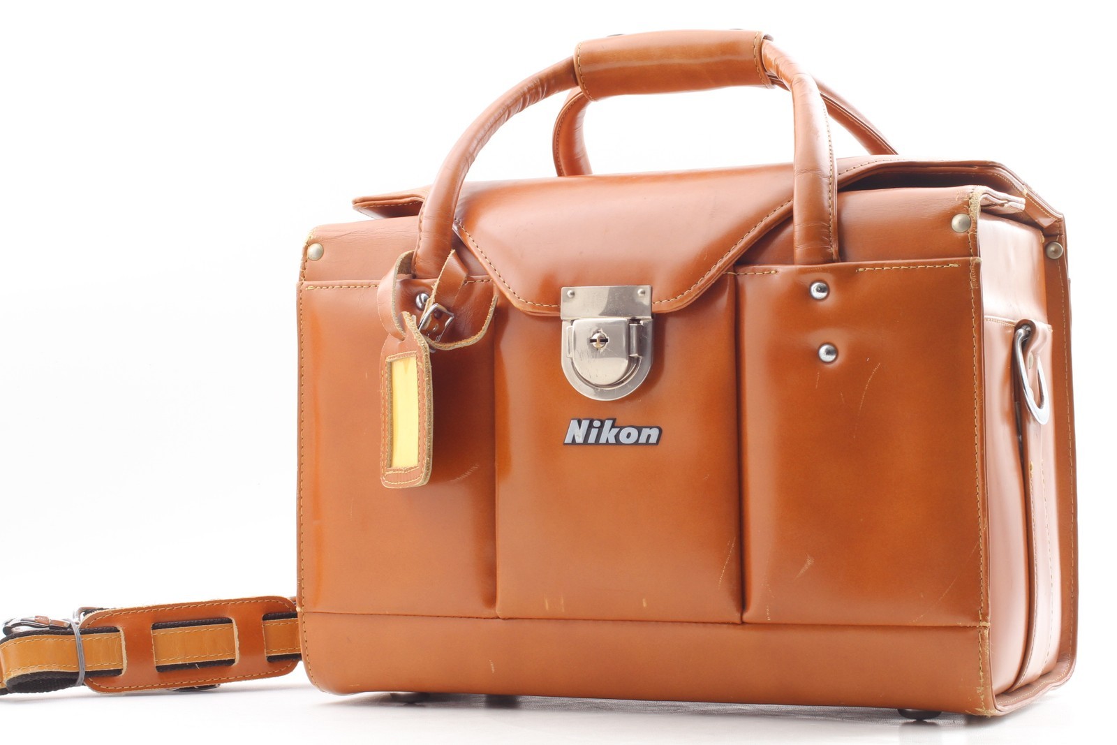 [Near MINT] Nikon FB-15 Compartment Case Genuine Leather Camera Bag From JAPAN