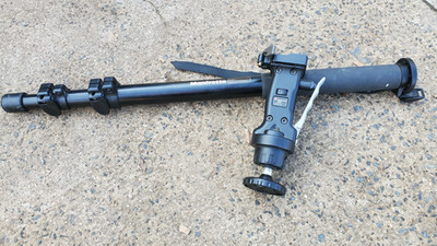 Manfrotto 681b monopod + 222 Joystick swivel Head & mountplate. 64'' length