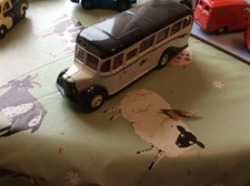 Corgi classics Bedford "o b" bus black and white nice order