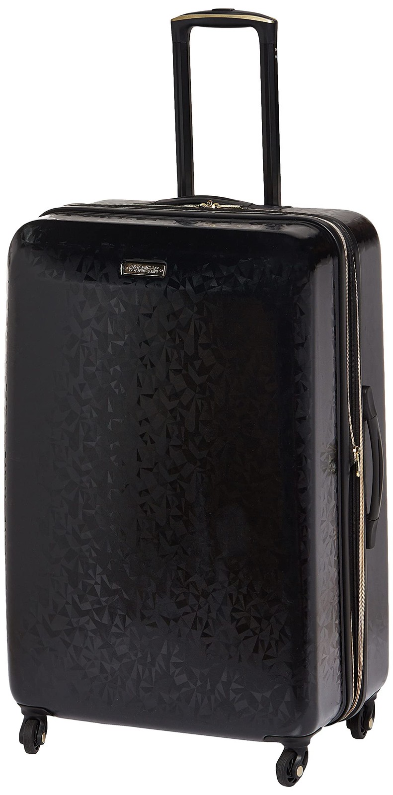 With Spinner Wheels, Black, Carry-on 21-inch