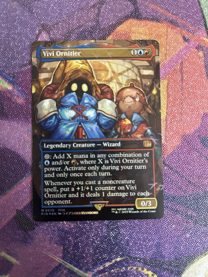 MTG Chocobo Foil Vivi Ornitier (Borderless) Final Fantasy On Hand Pack Fresh!! - Image 2 of 3