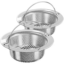 Kitchen Sink Strainer, Stainless Steel Sink Drain Strainer, Dishwasher Safe,
