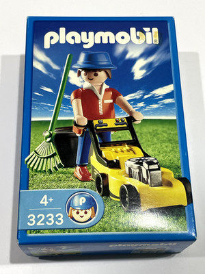 Playmobil 3233 Groundskeeper 2001 Made in Malta Neu im Karton Vintage versiegelt