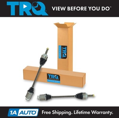 TRQ Front CV Joint Axle Shaft Pair L & R For Legacy Impreza Forester Set Of 2