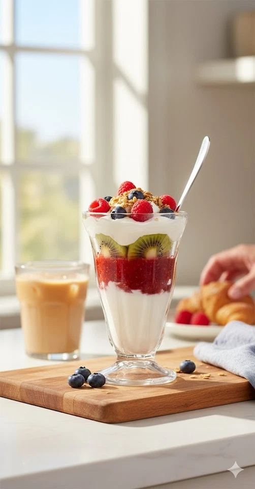 Anchor Hocking Helado Sorbete Helado Batido Vaso Postre Plato Alto Taza Foto 3 de 3