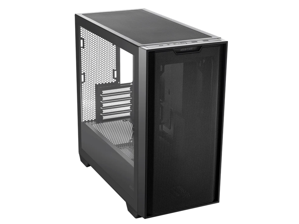 ASUS A21/BLK// Micro ATX Computer Case Steel / Plastic / Tempered Glass-Black - Image 2 of 4