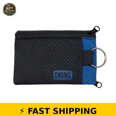 Chums Surfshorts Wallet - RFID Blocking, Water Resistant, Black/Blue