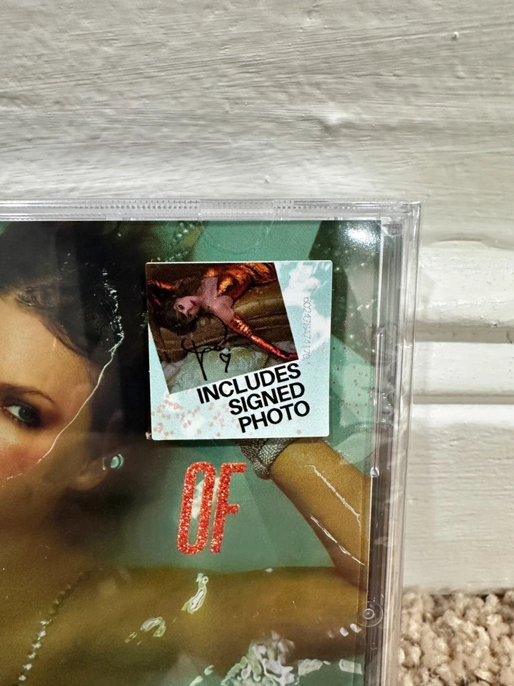 Taylor Swift The Life of a Showgirl CD Signed Photo 2