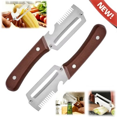 3 in 1 Stainless Steel Green Onion Slicer Kitchen Gadgets Tool for Fruit Veggie