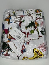 Pottery Barn SZ XL Pajamas Flannel Grinch Christmas Holiday Lounge NWT 99