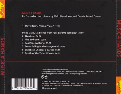 MUSIC 4 HANDS NEW CD