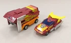 Vintage Transformers G1 Original HOT ROD & RODIMUS PRIME Trailer Hasbro 1986