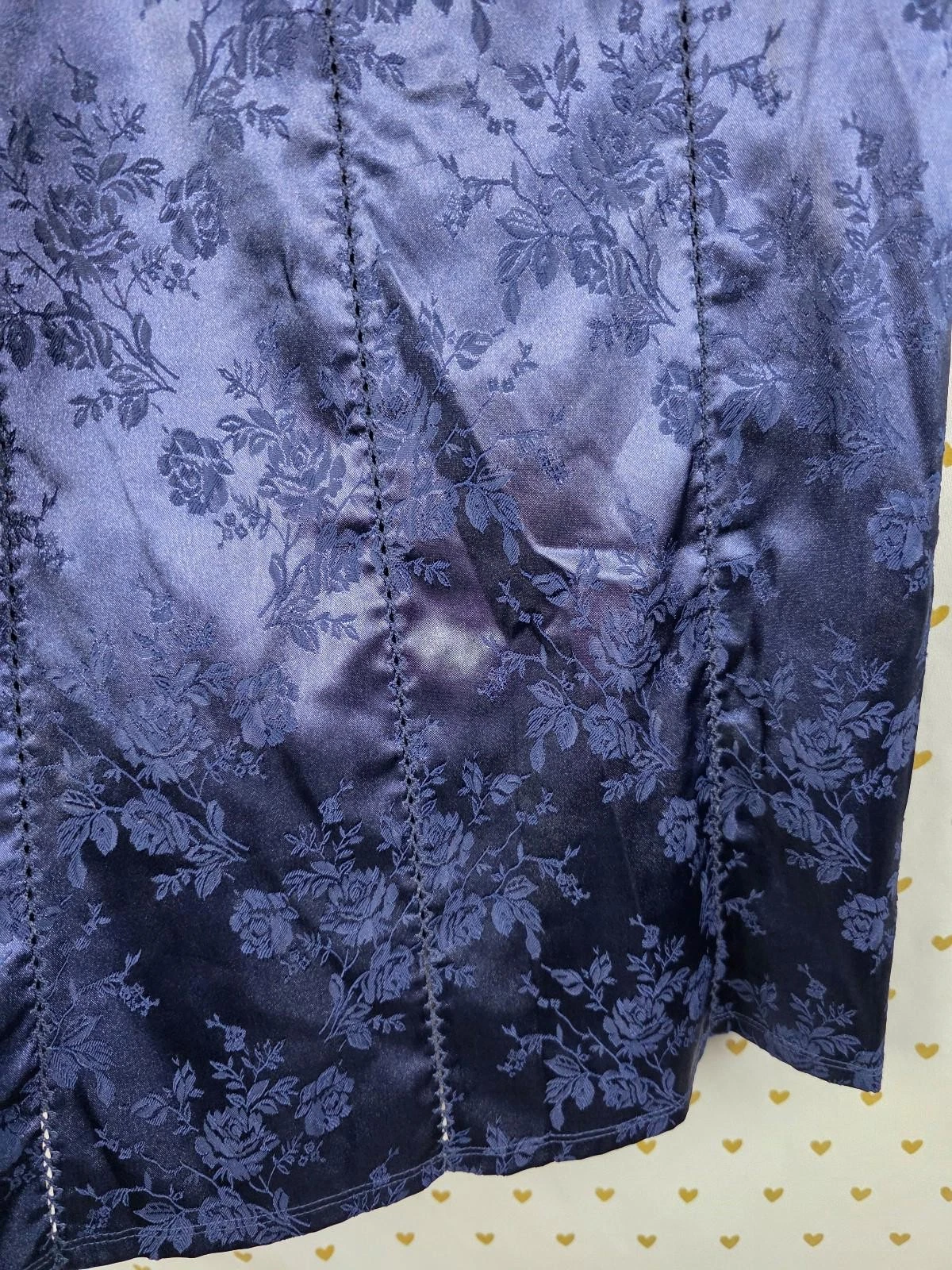 UNDERCOVER Victoria's secret vintage anni 90 corsetto pizzo camicia da notte blu abito da notte piccolo