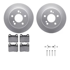 For Mercedes-Benz 190D 1984-1989 R1 Concepts Rear Brake Kit w Euro Ceramic Pads