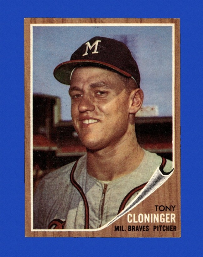 1962 Topps Set-Break # 63 Tony Cloninger NR-MINT *GMCARDS*
