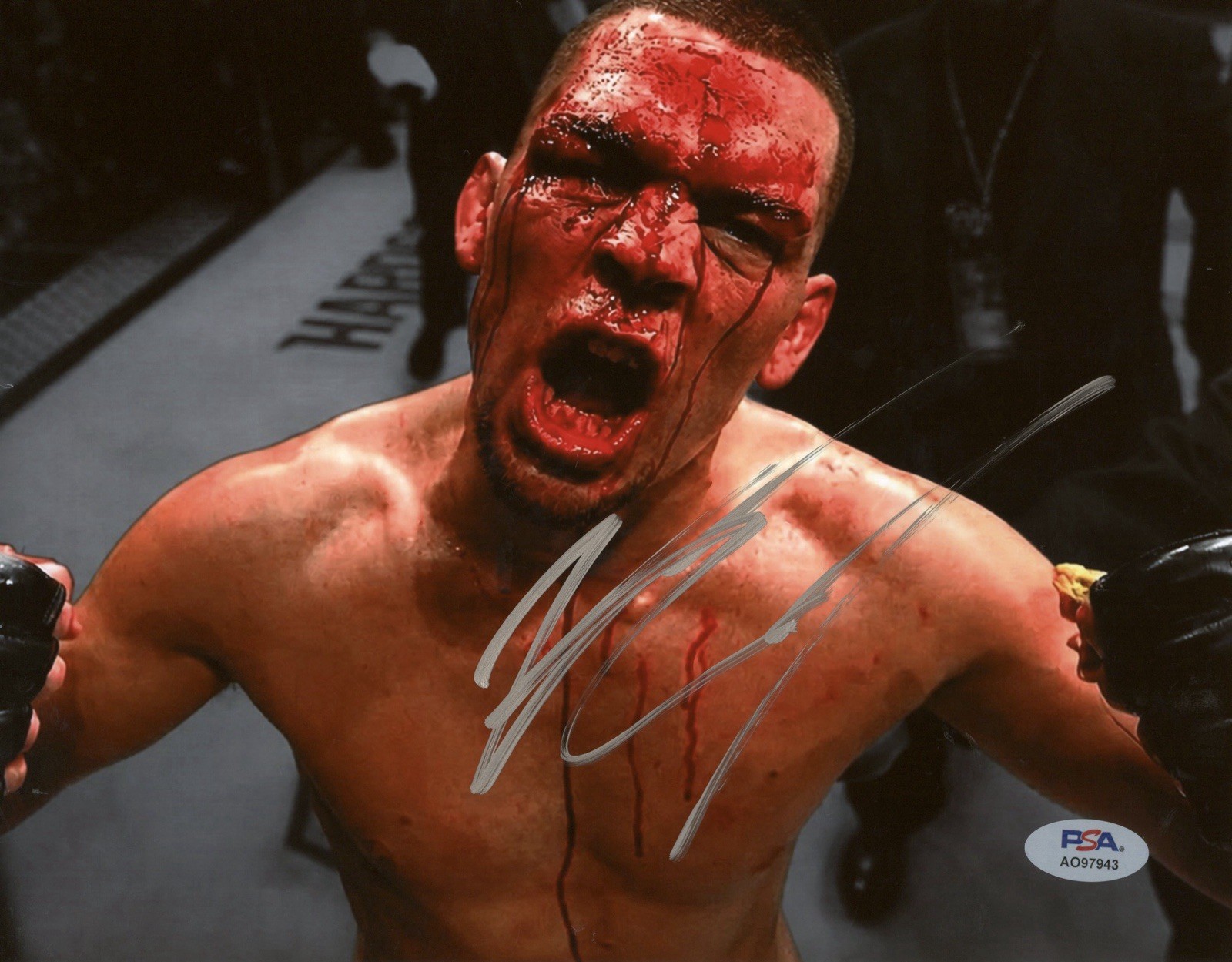 Nate Diaz Signed Autographed 8x10 Photo PSA/DNA Authenticated