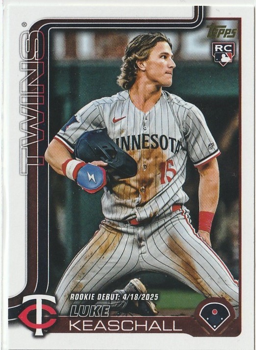 2025 Topps Update Luke Keaschall Golden Mirror Rookie Debut #US342