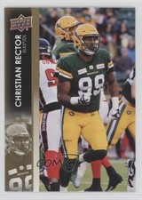 2022 Upper Deck CFL Gold Christian Rector #3 r6v