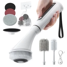 Electric Spin Scrubber Brush - Rechargeable Cordless Cleaning Brush with Full...