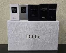 Dior Homme & Sauvage Men's Mini Splash Cologne 5 Piece Gift Set