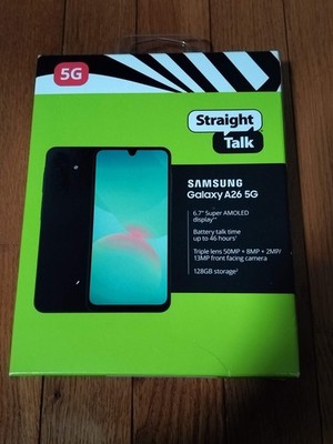 NEW Samsung Galaxy A26 5G 6GB RAM 128GB Storage Black Unlocked